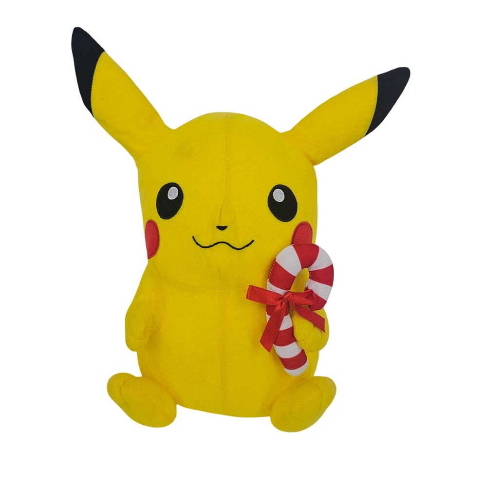18" Pikachu Pokemon Toy Stuffed Animal Plush Christmas Candy Cane Large Rare
